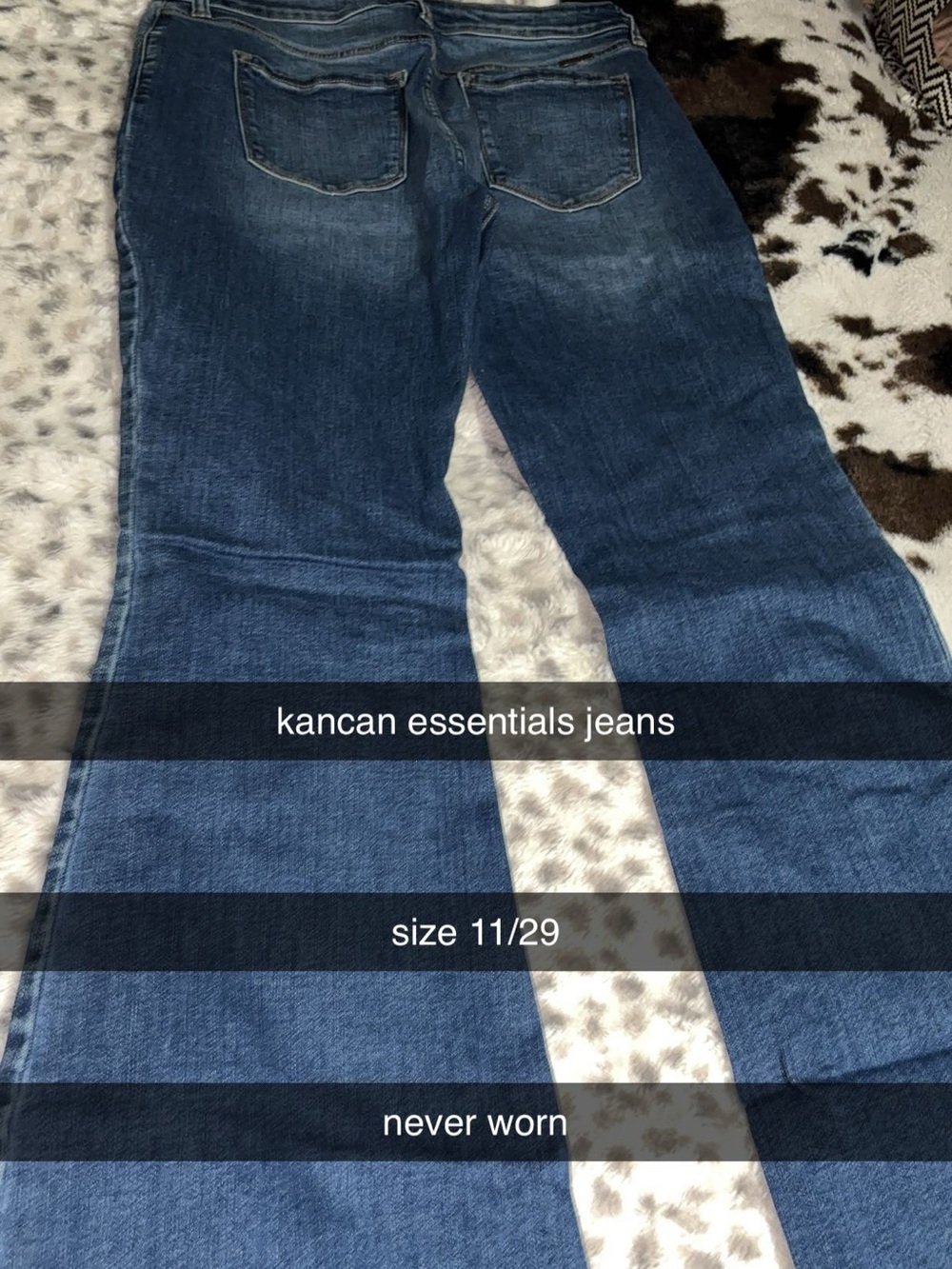 KanCan Women's Dark Blue Flare Jeans